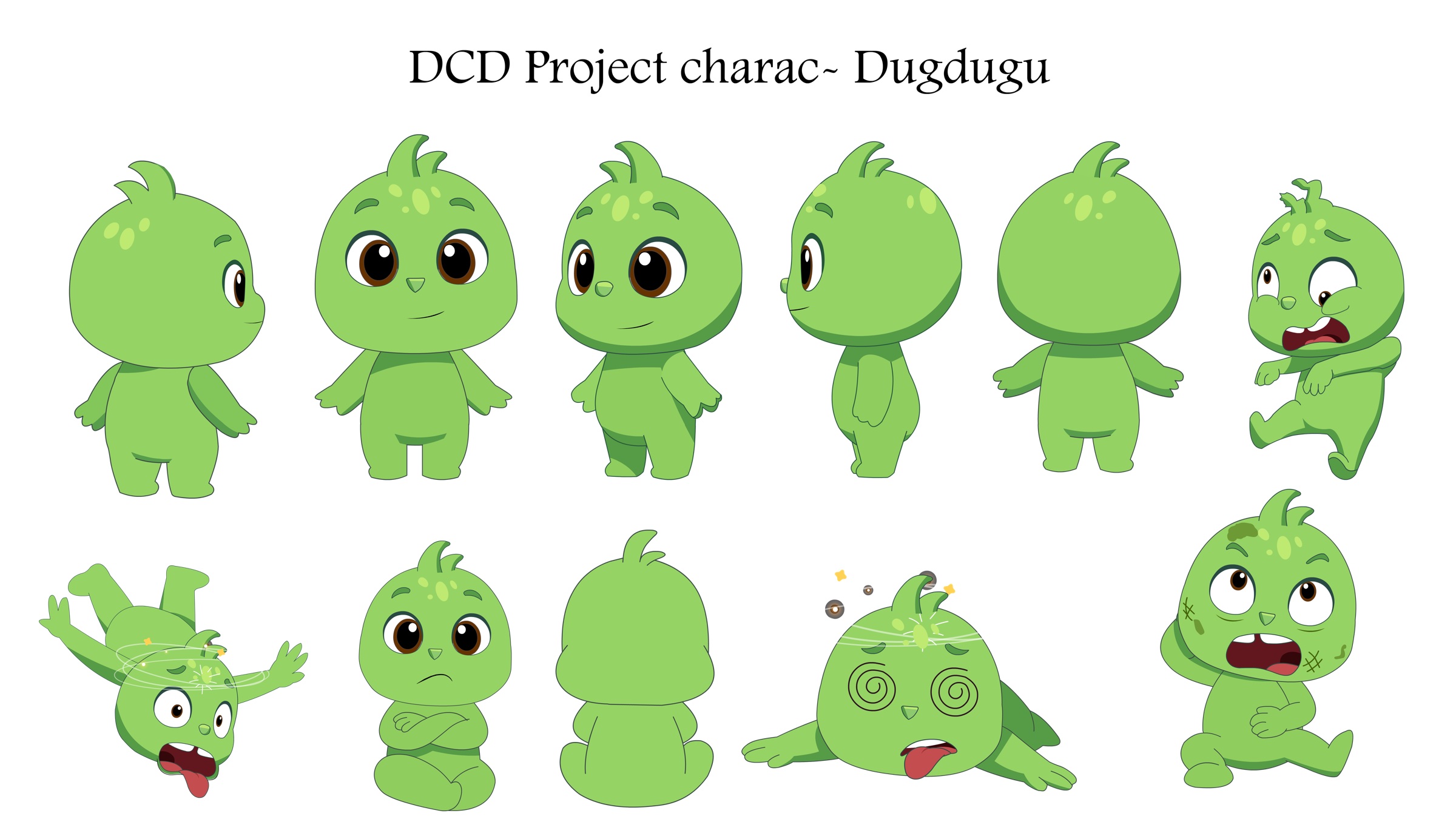 Dugdugu character design sheet